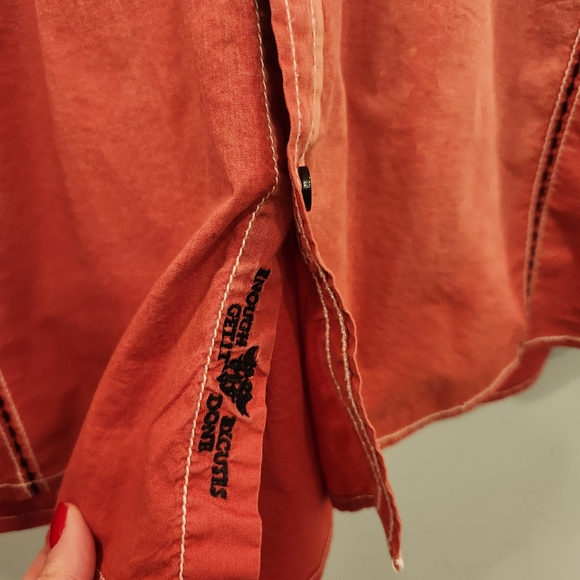 Roar Signature Y2K Long Sleeve Button Up Mens Shirt - Picture 3 of 13